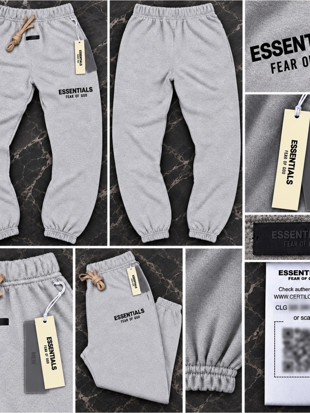 🔥 Fear of God ESSENTIALS Light Grey Sweatpants – Size Large 🔥